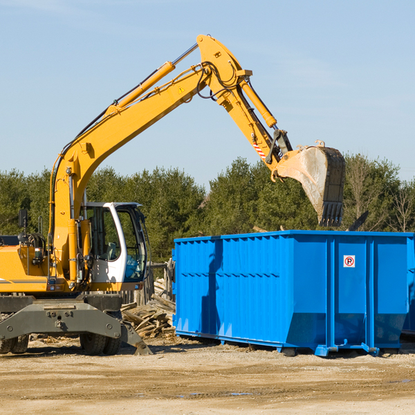 are there any restrictions on where a residential dumpster can be placed in Warren County TN